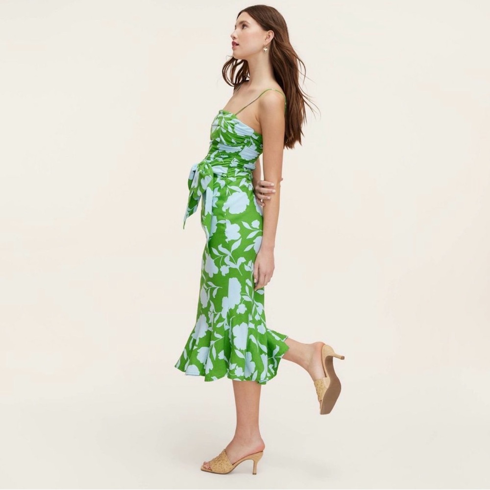 Kate Spade Green and Blue Floral Midi Skirt - Picture 4 of 4